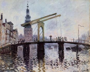 Claude Oscar Monet : The Bridge, Amsterdam